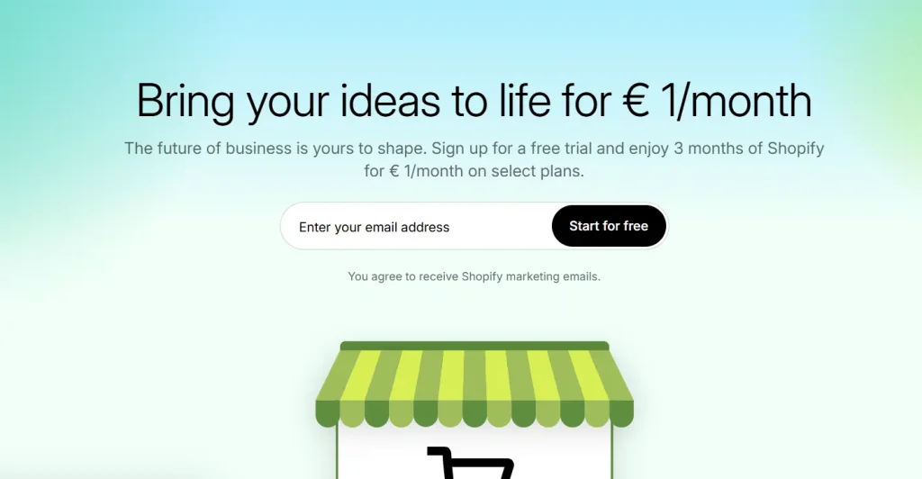 Shopify free trial